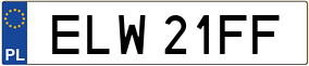 Trailer License Plate